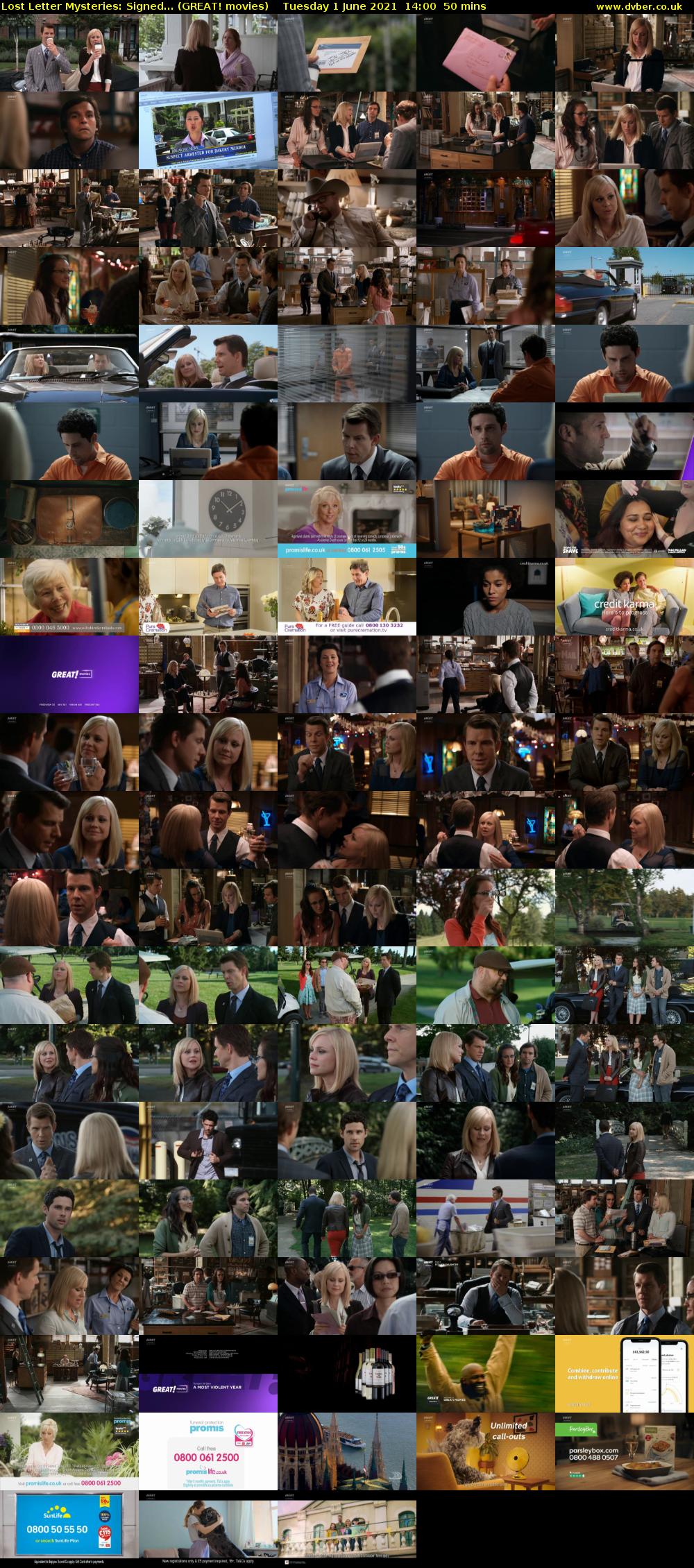 Lost Letter Mysteries: Signed... (GREAT! movies) Tuesday 1 June 2021 14:00 - 14:50