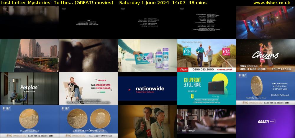 Lost Letter Mysteries: To the... (GREAT! movies) Saturday 1 June 2024 14:07 - 14:55