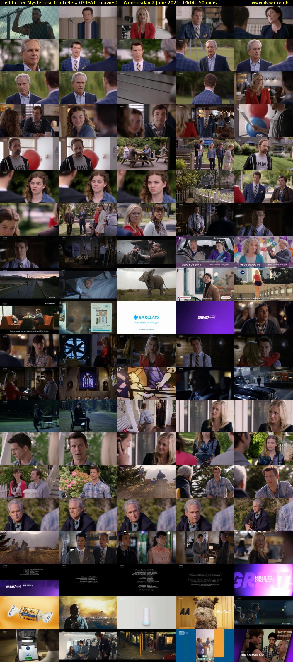 Lost Letter Mysteries: Truth Be... (GREAT! movies) Wednesday 2 June 2021 14:00 - 14:50