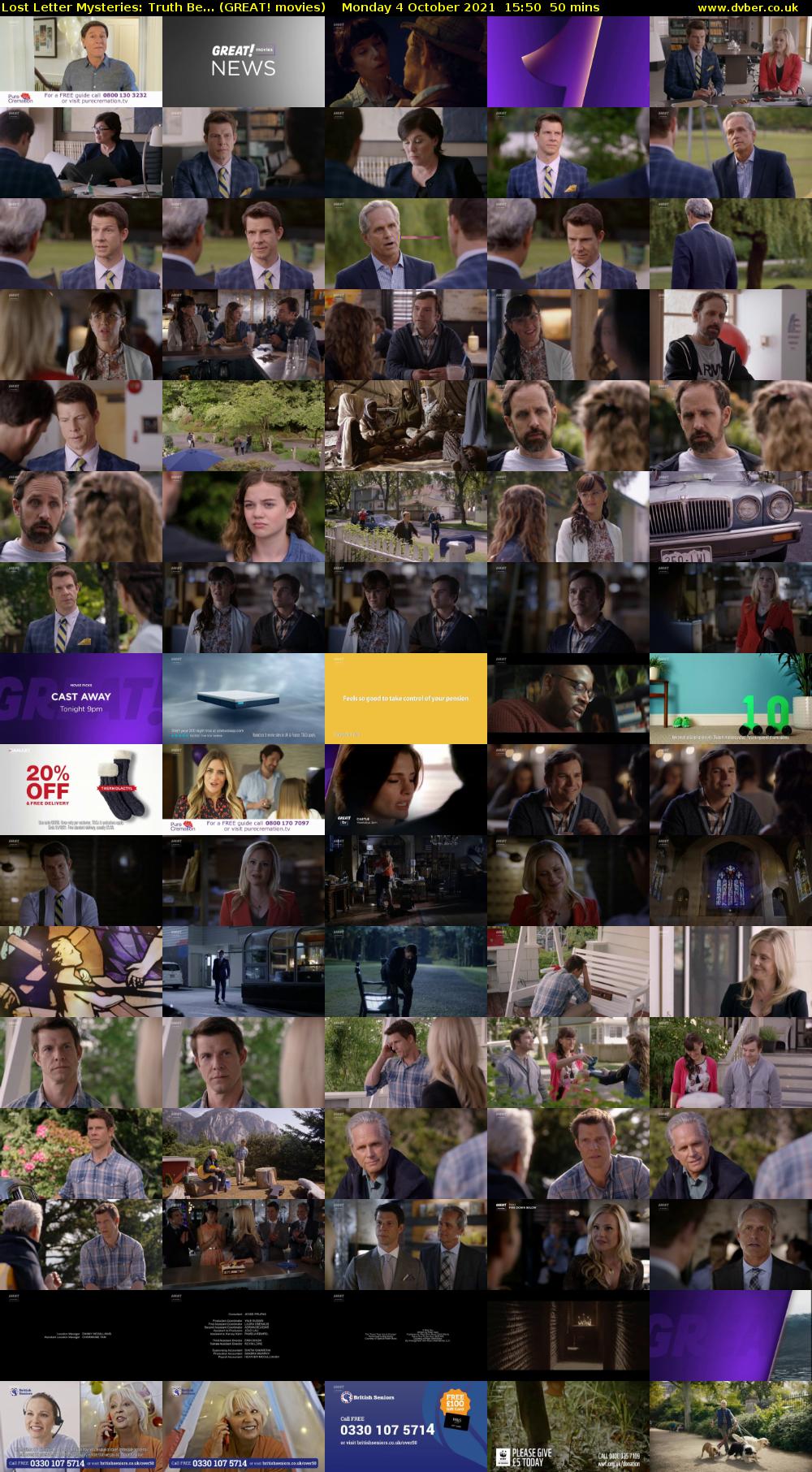 Lost Letter Mysteries: Truth Be... (GREAT! movies) Monday 4 October 2021 15:50 - 16:40