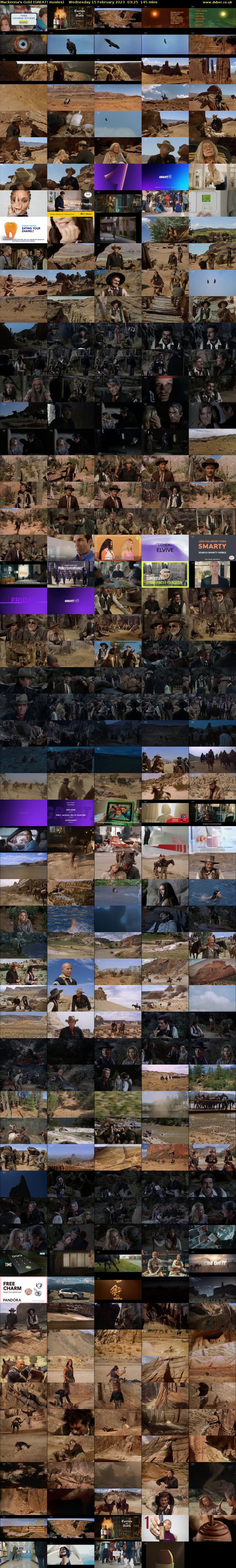 Mackenna's Gold (GREAT! movies) Wednesday 15 February 2023 03:25 - 05:50
