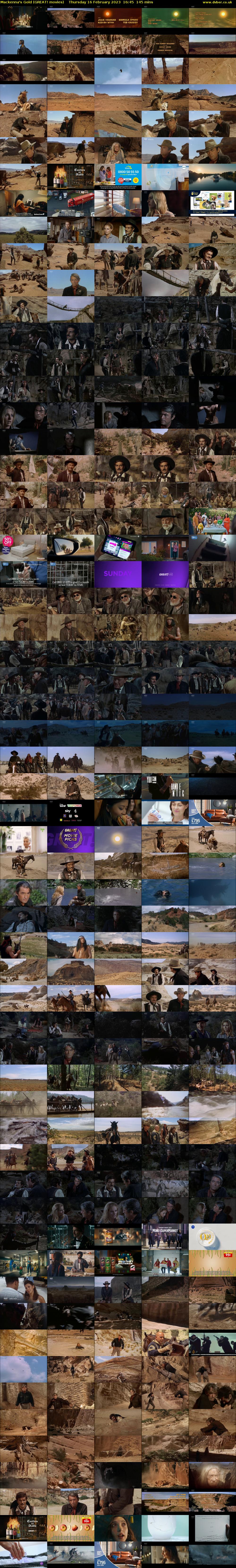 Mackenna's Gold (GREAT! movies) Thursday 16 February 2023 16:45 - 19:10