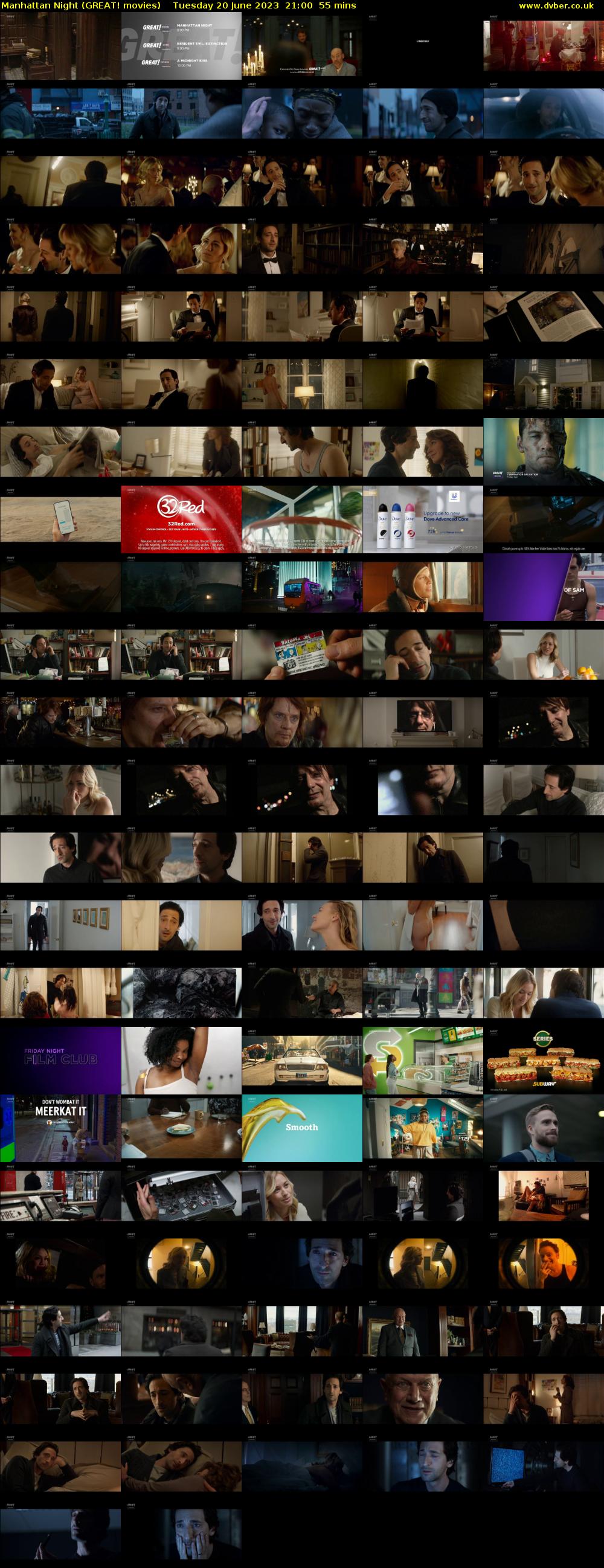 Manhattan Night (GREAT! movies) Tuesday 20 June 2023 21:00 - 21:55