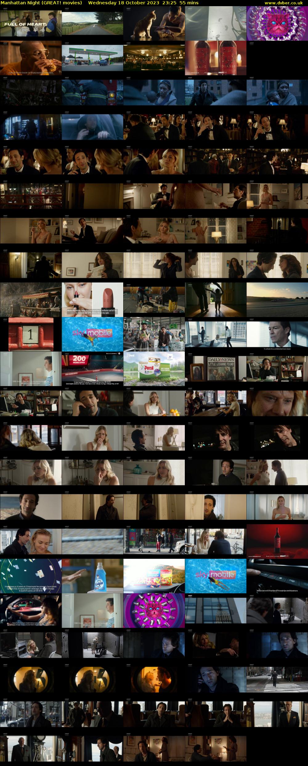 Manhattan Night (GREAT! movies) Wednesday 18 October 2023 23:25 - 00:20