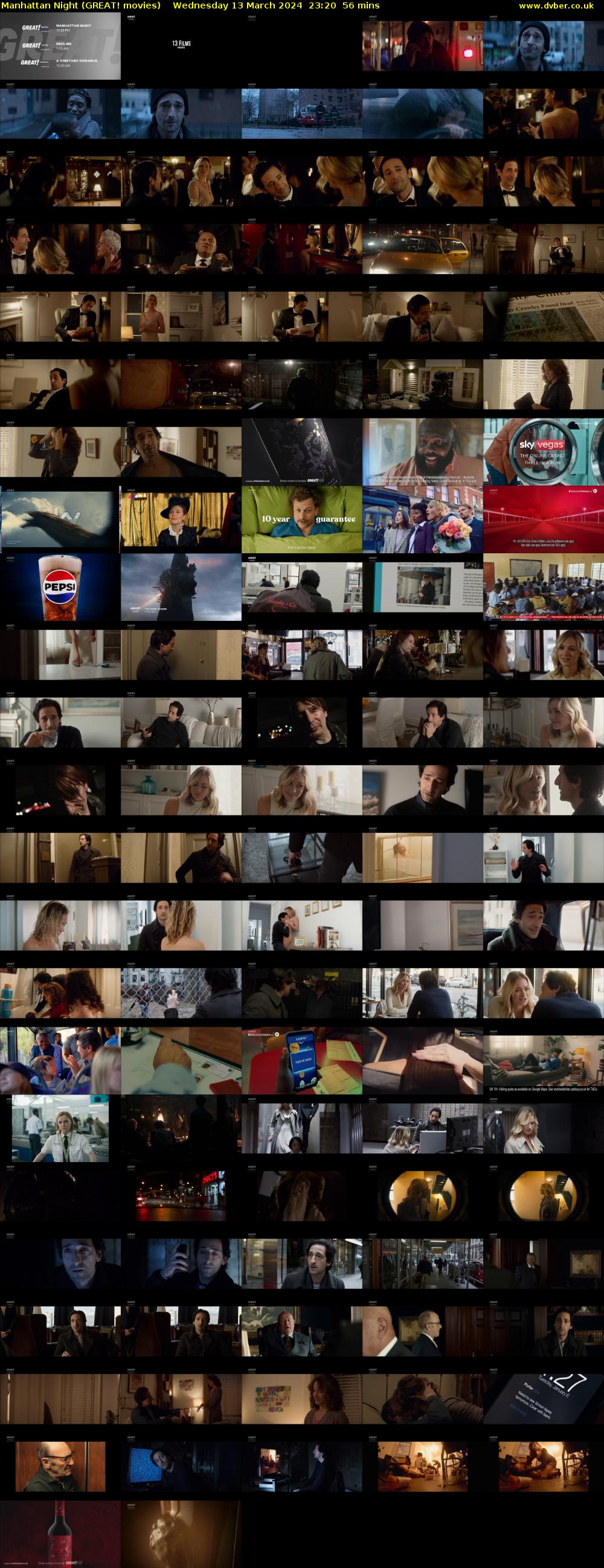 Manhattan Night (GREAT! movies) Wednesday 13 March 2024 23:20 - 00:16