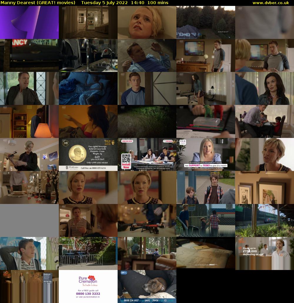 Manny Dearest (GREAT! movies) Tuesday 5 July 2022 14:40 - 16:20