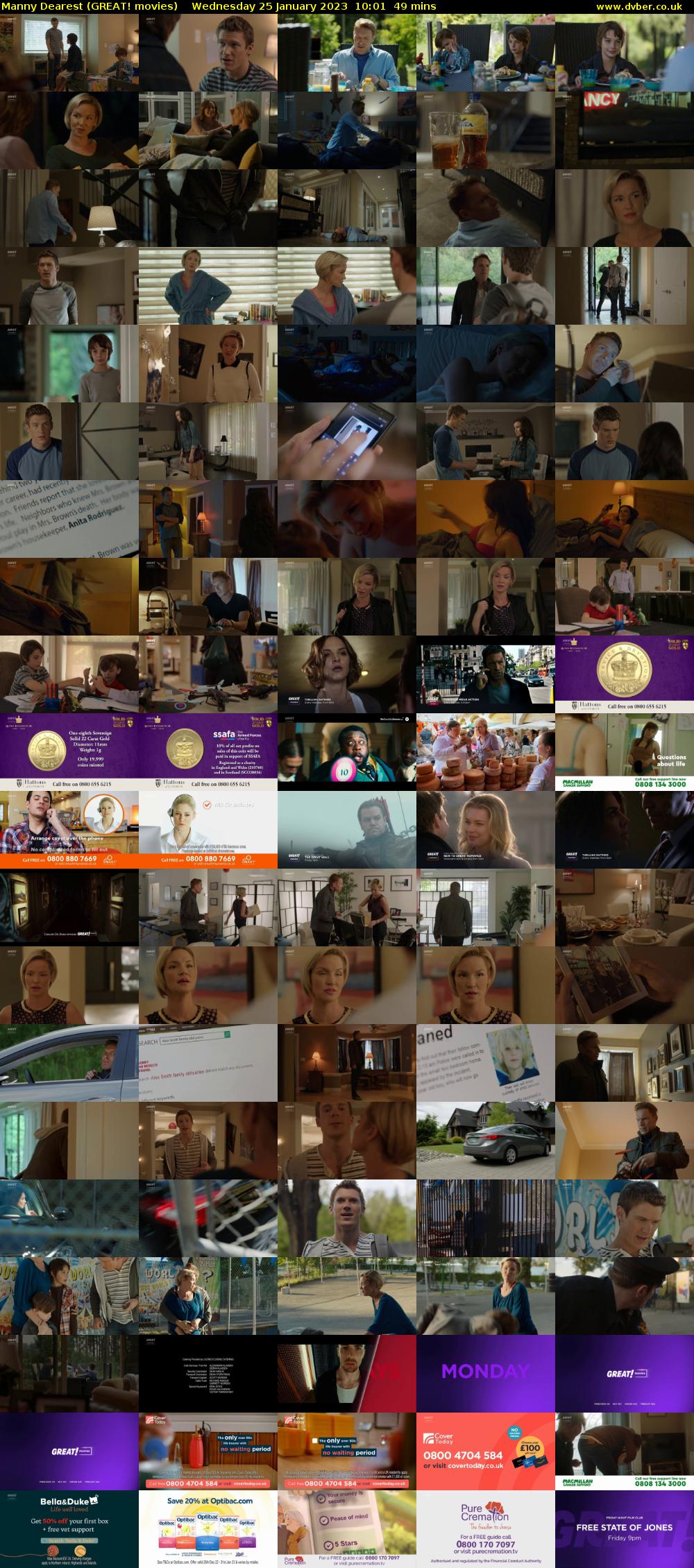 Manny Dearest (GREAT! movies) Wednesday 25 January 2023 10:01 - 10:50