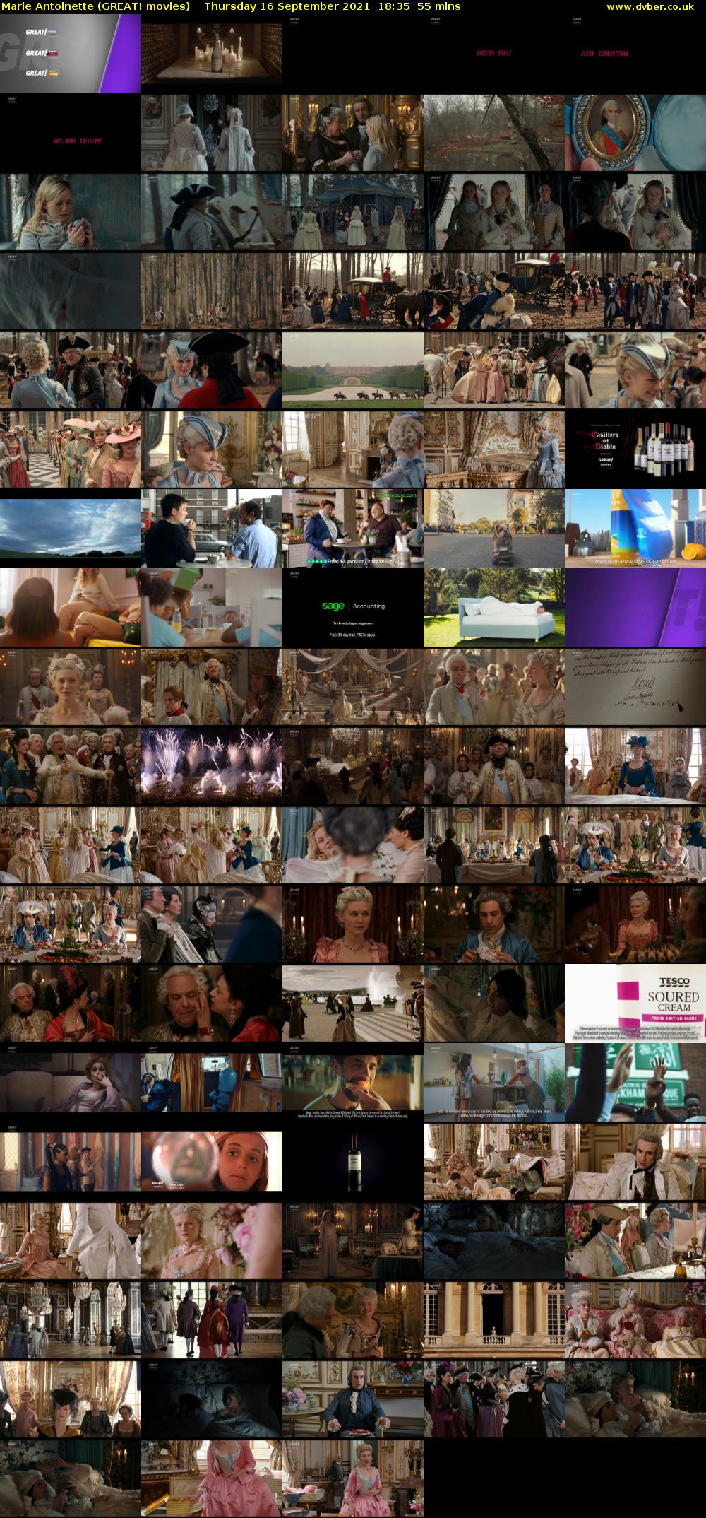 Marie Antoinette (GREAT! movies) Thursday 16 September 2021 18:35 - 19:30