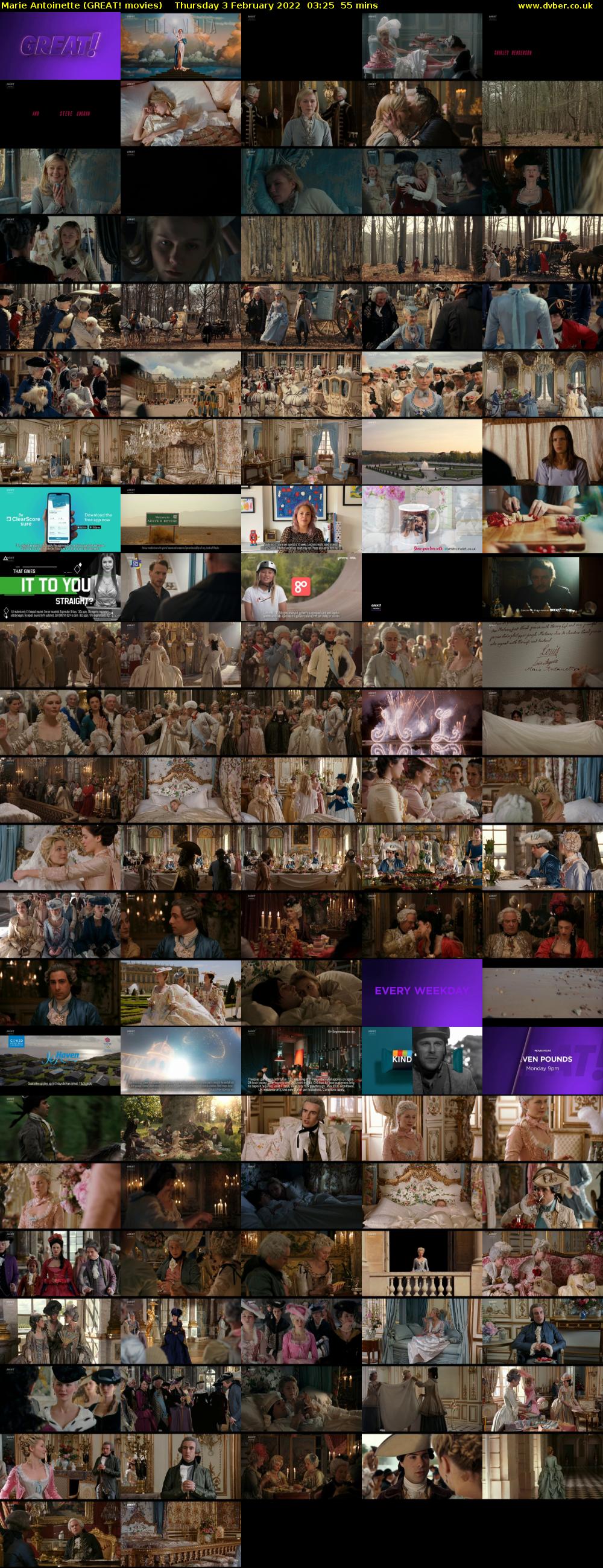Marie Antoinette (GREAT! movies) Thursday 3 February 2022 03:25 - 04:20