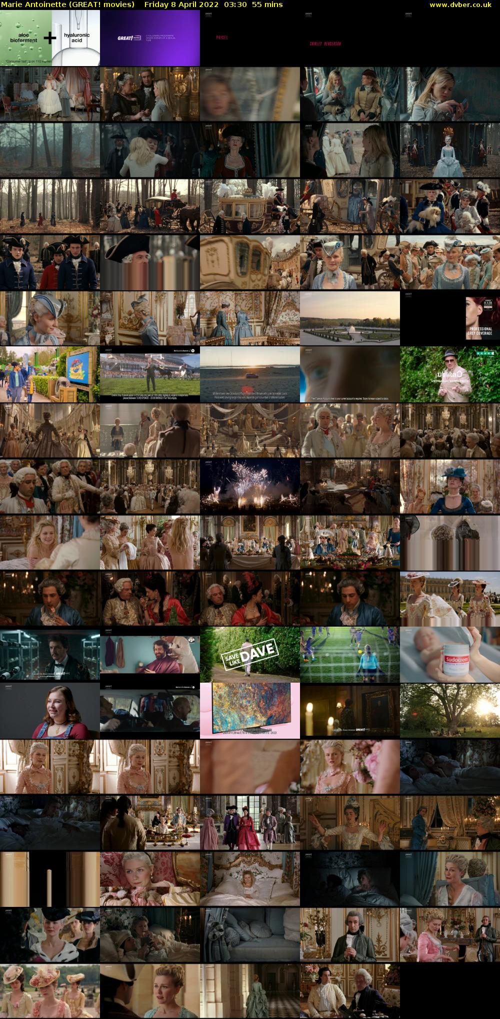 Marie Antoinette (GREAT! movies) Friday 8 April 2022 03:30 - 04:25