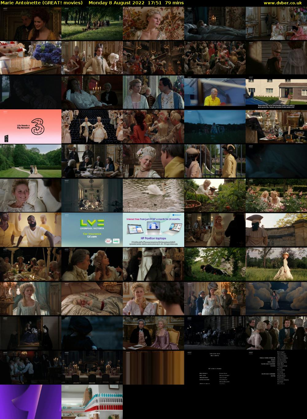Marie Antoinette (GREAT! movies) Monday 8 August 2022 17:51 - 19:10