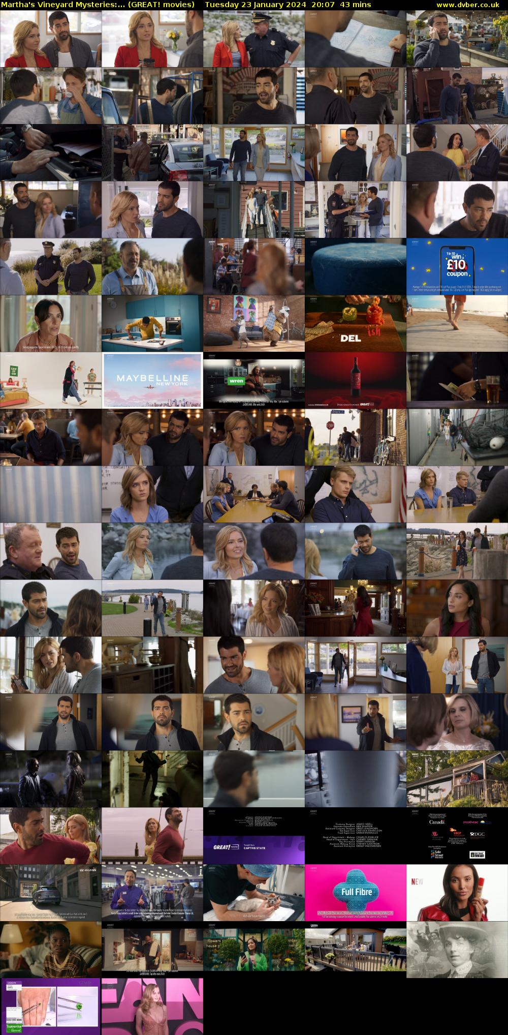 Martha's Vineyard Mysteries:... (GREAT! movies) Tuesday 23 January 2024 20:07 - 20:50