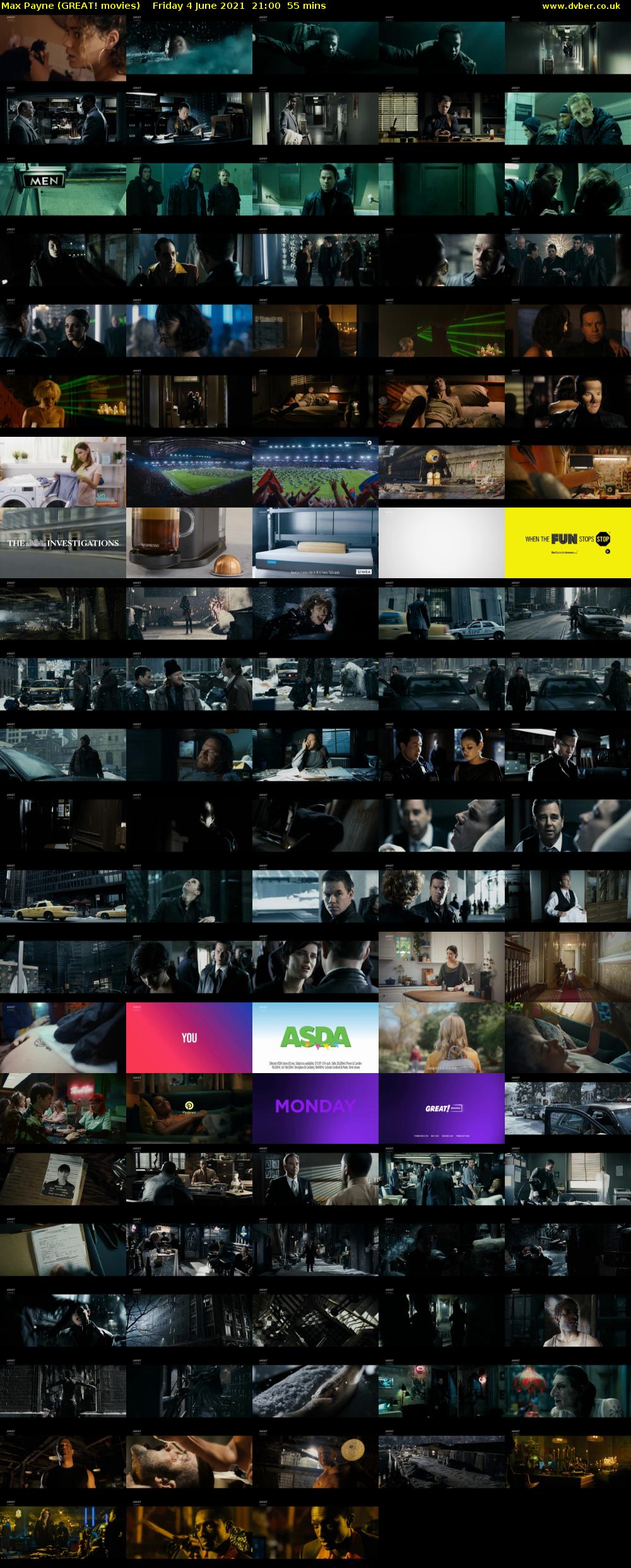 Max Payne (GREAT! movies) Friday 4 June 2021 21:00 - 21:55