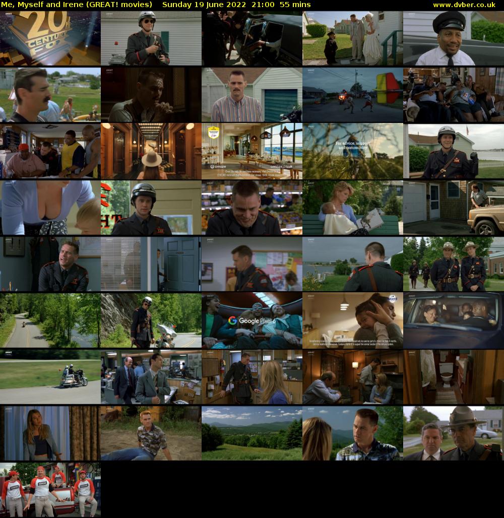Me, Myself and Irene (GREAT! movies) Sunday 19 June 2022 21:00 - 21:55