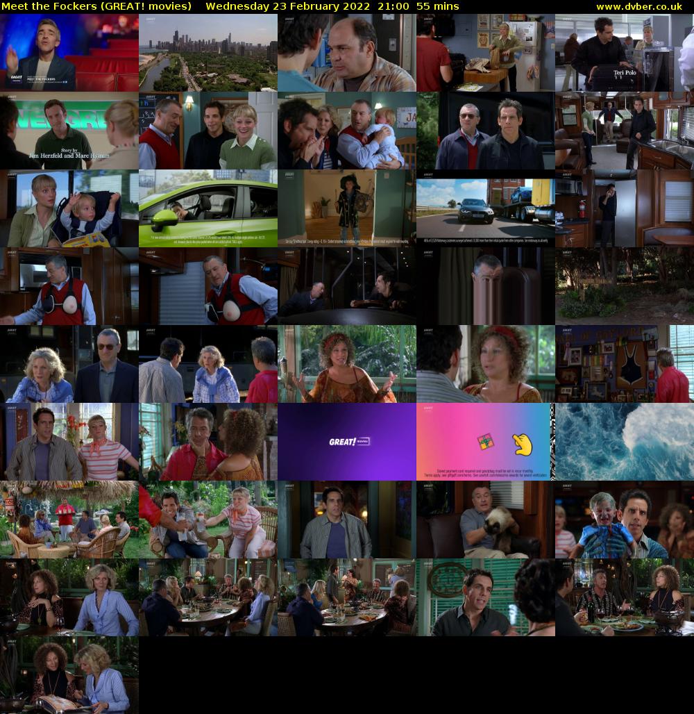 Meet the Fockers (GREAT! movies) Wednesday 23 February 2022 21:00 - 21:55