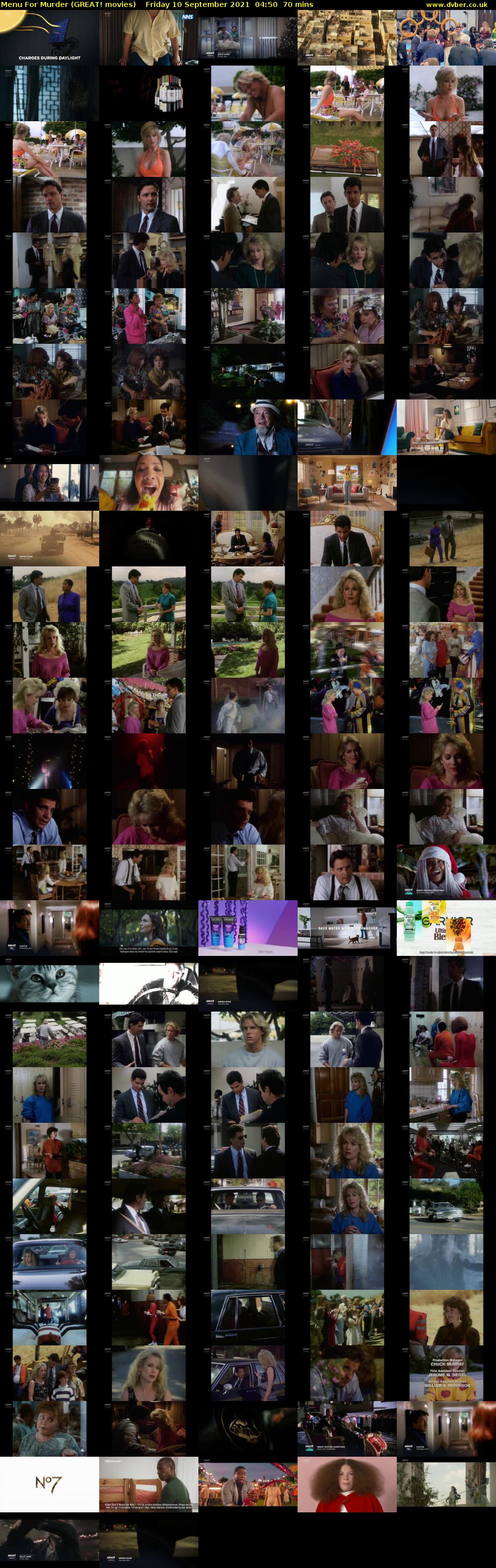 Menu For Murder (GREAT! movies) Friday 10 September 2021 04:50 - 06:00