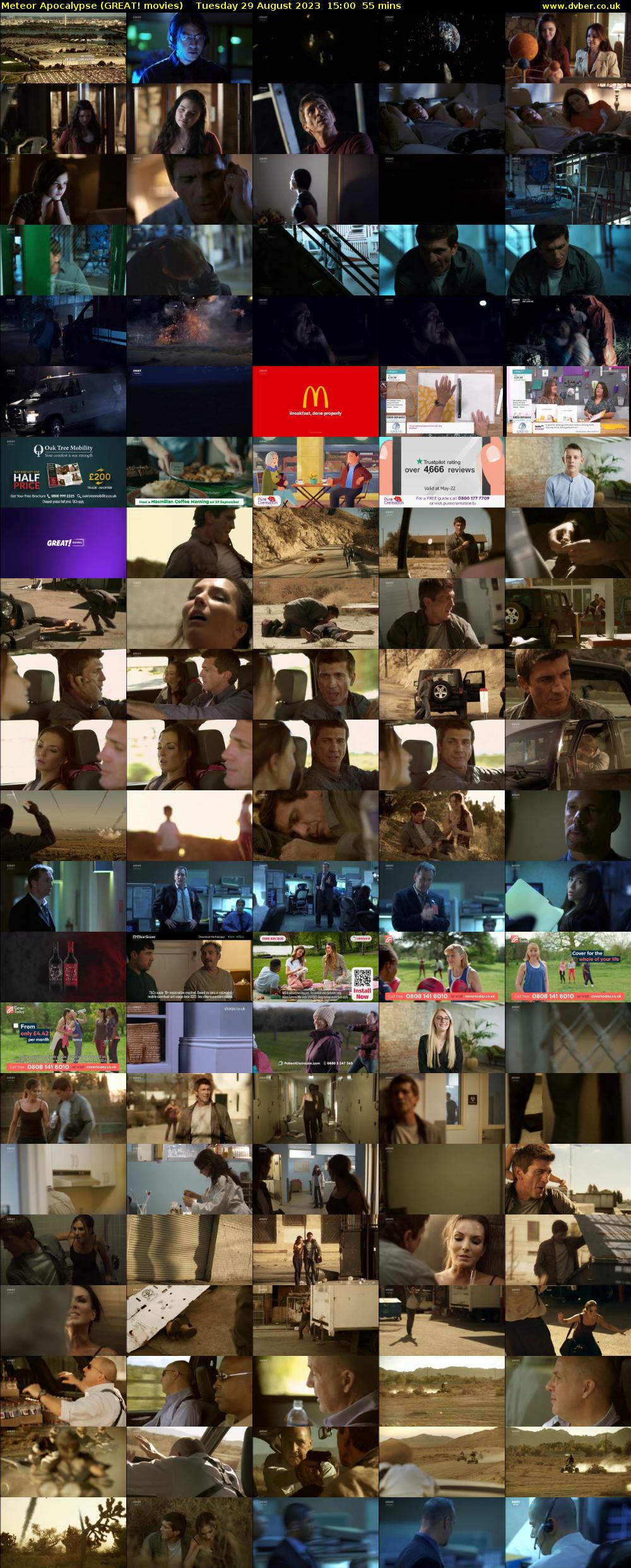 Meteor Apocalypse (GREAT! movies) Tuesday 29 August 2023 15:00 - 15:55