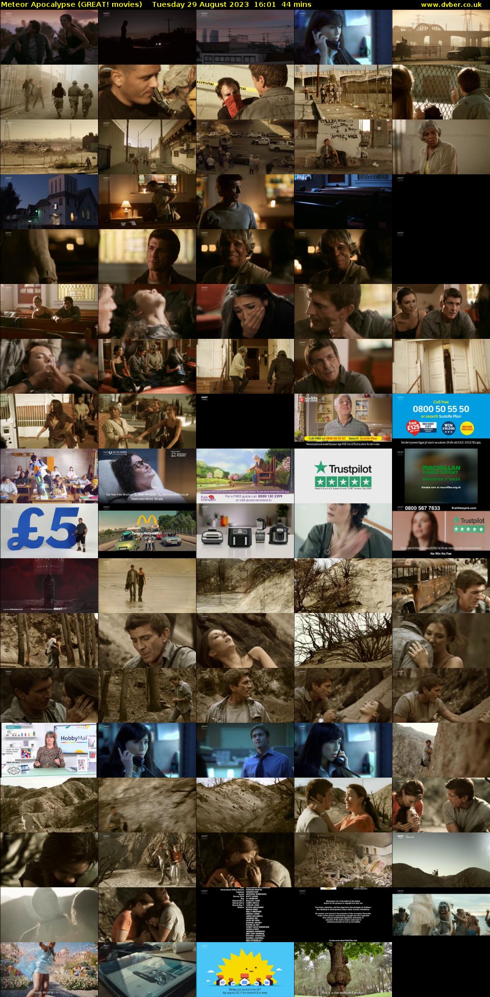 Meteor Apocalypse (GREAT! movies) Tuesday 29 August 2023 16:01 - 16:45