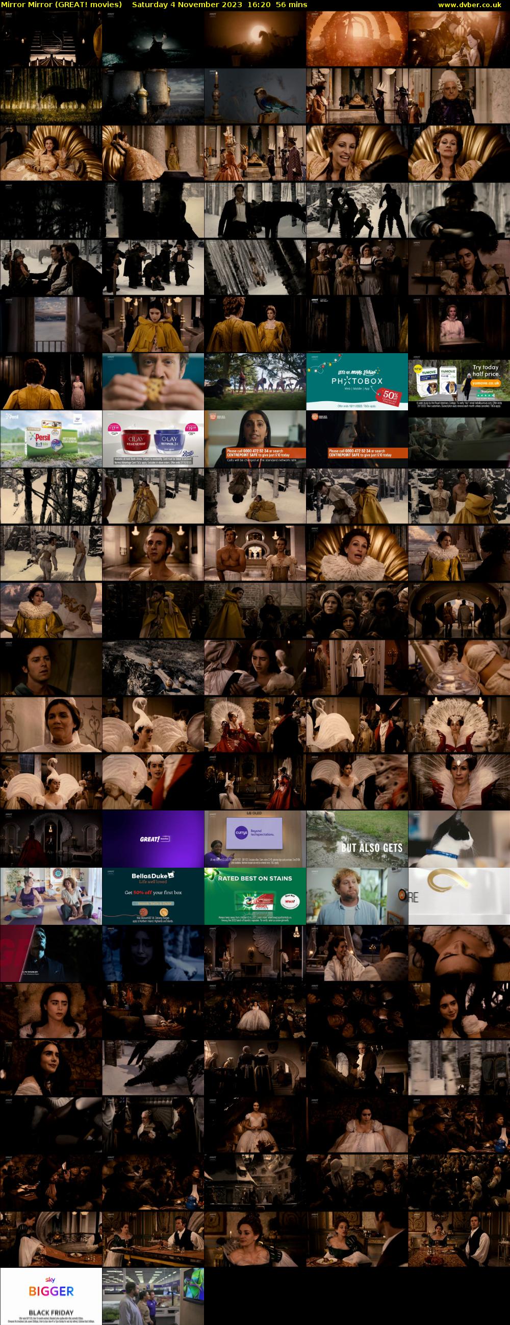Mirror Mirror (GREAT! movies) Saturday 4 November 2023 16:20 - 17:16