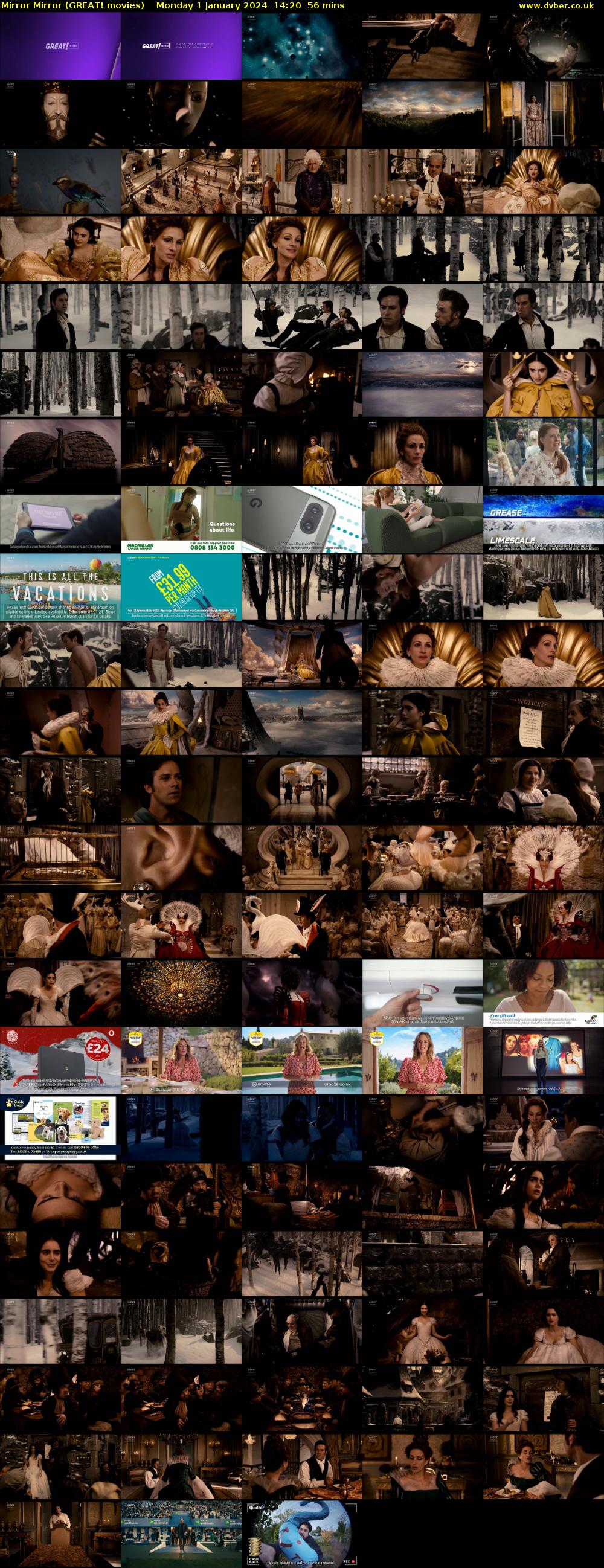 Mirror Mirror (GREAT! movies) Monday 1 January 2024 14:20 - 15:16