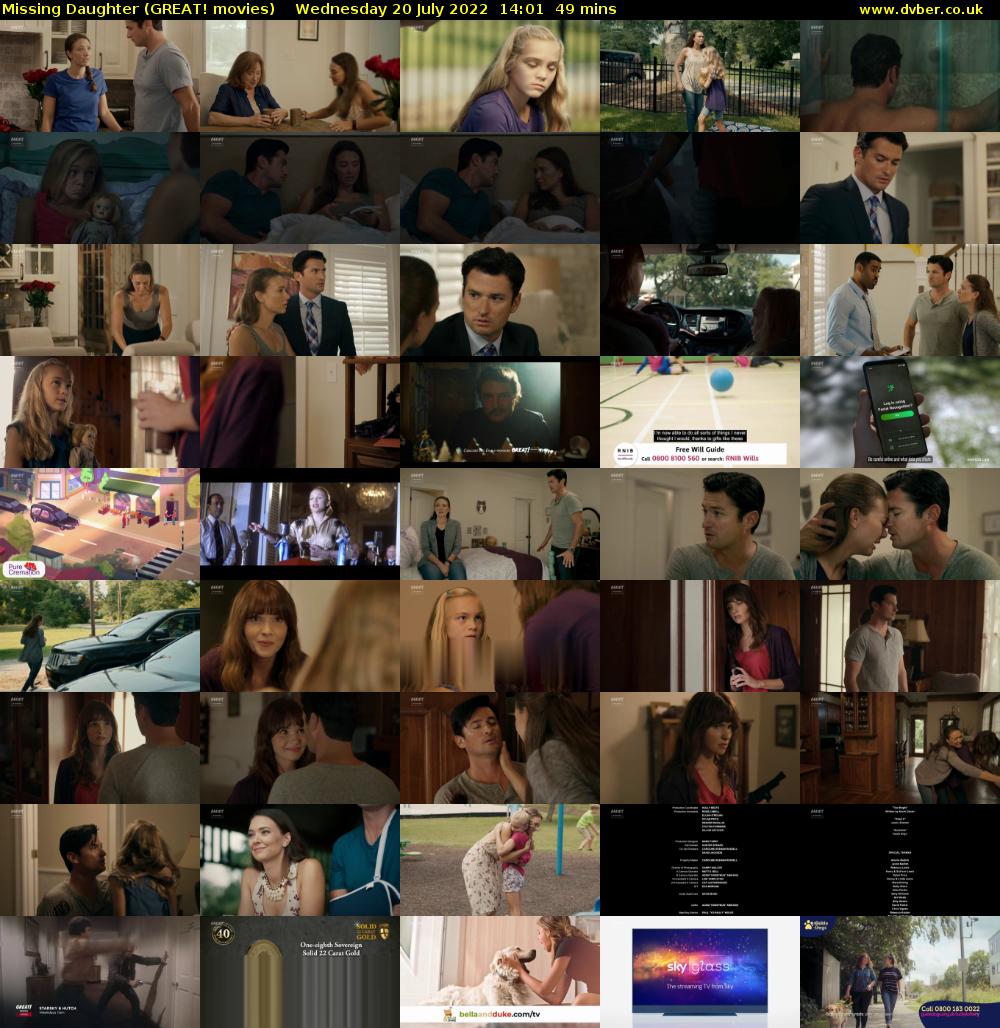 Missing Daughter (GREAT! movies) Wednesday 20 July 2022 14:01 - 14:50