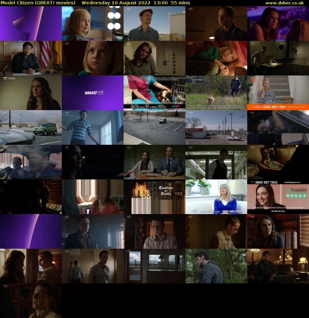 Model Citizen (GREAT! movies) Wednesday 10 August 2022 13:00 - 13:55