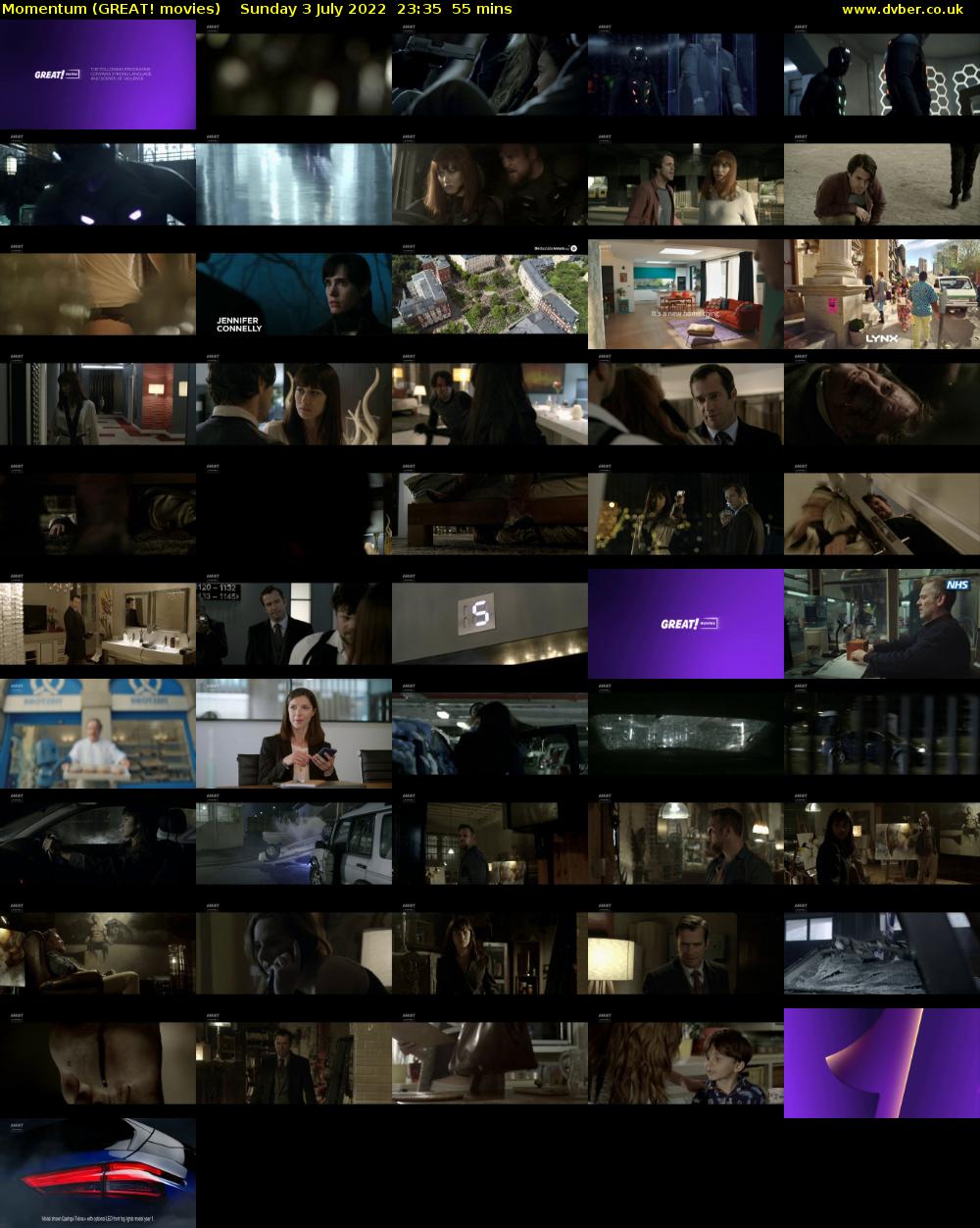 Momentum (GREAT! movies) Sunday 3 July 2022 23:35 - 00:30