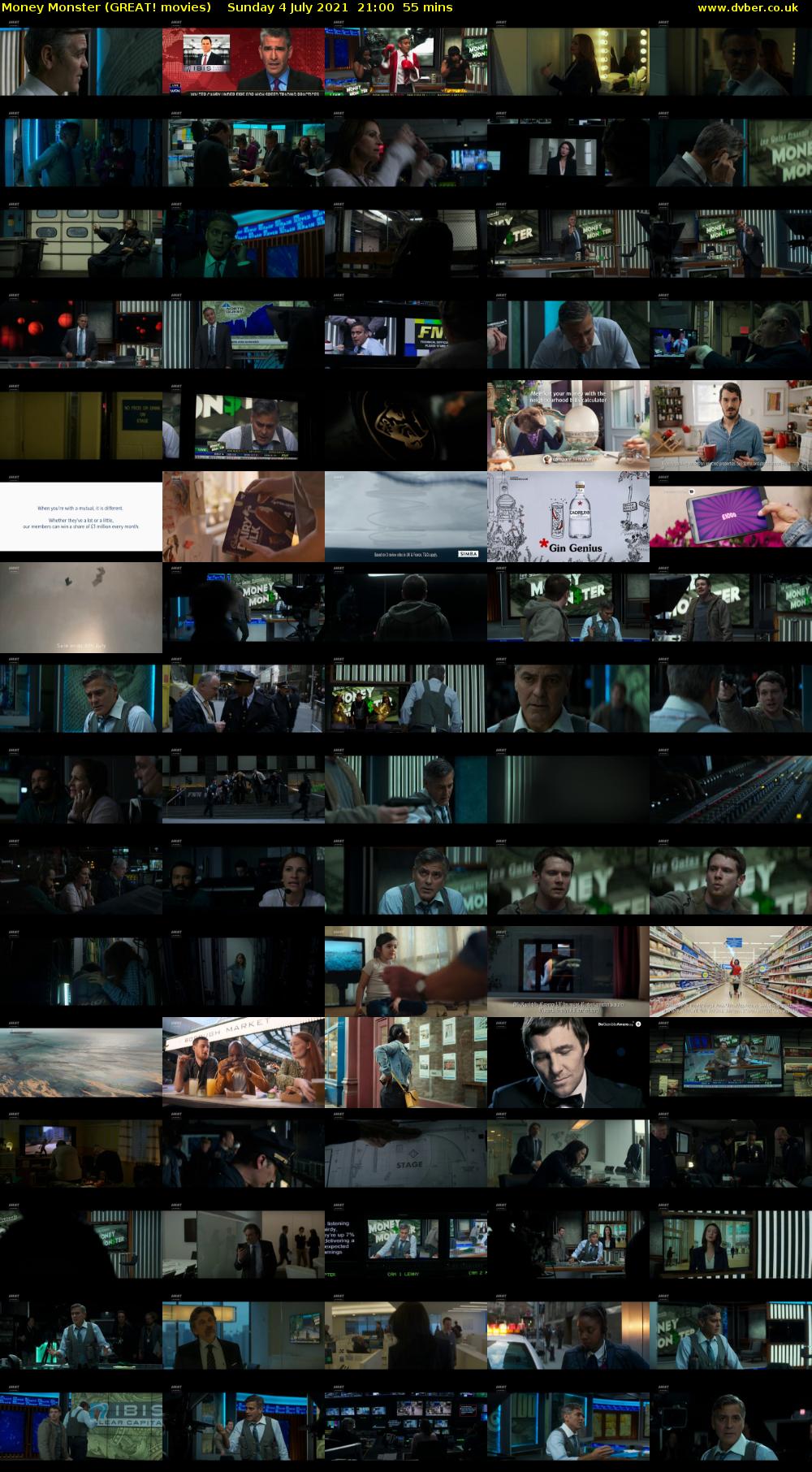Money Monster (GREAT! movies) Sunday 4 July 2021 21:00 - 21:55