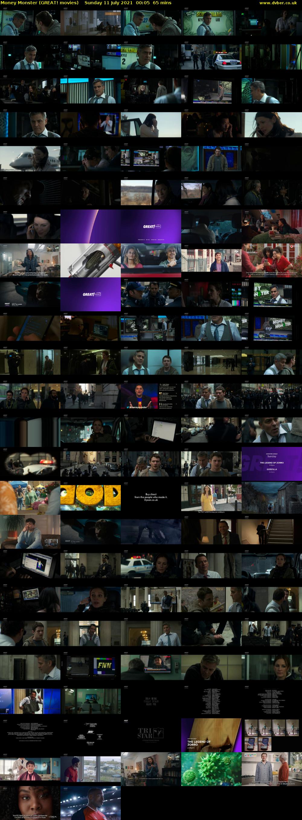 Money Monster (GREAT! movies) Sunday 11 July 2021 00:05 - 01:10