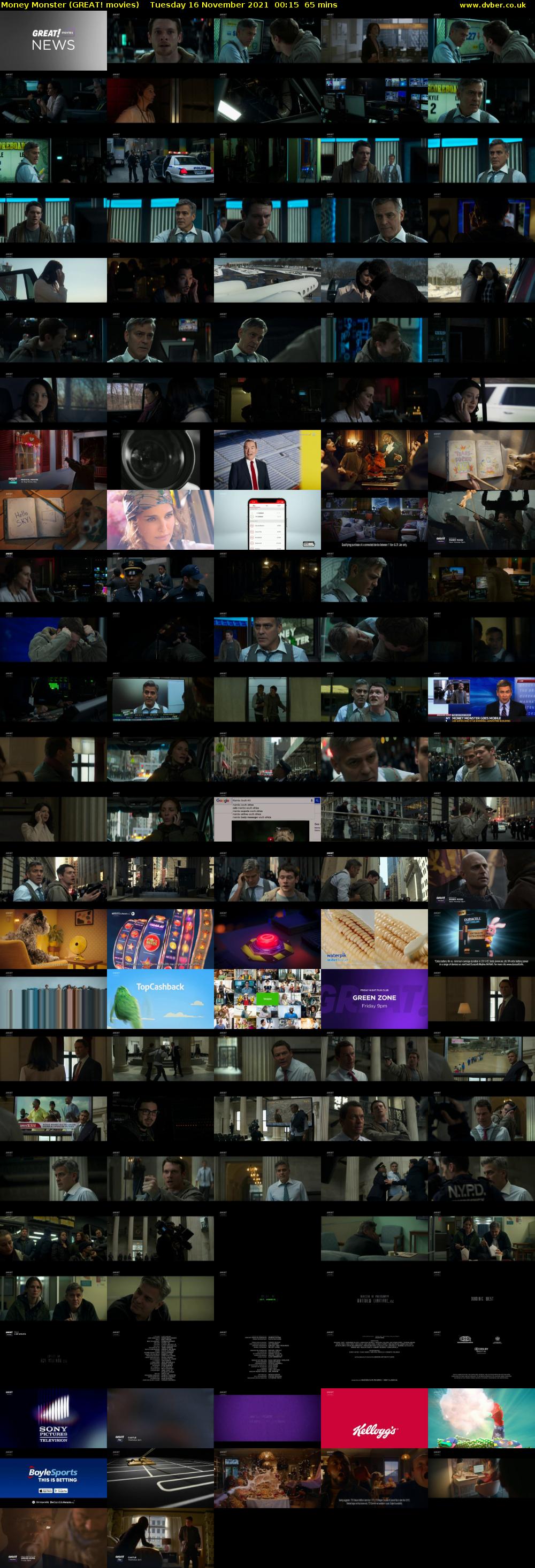 Money Monster (GREAT! movies) Tuesday 16 November 2021 00:15 - 01:20