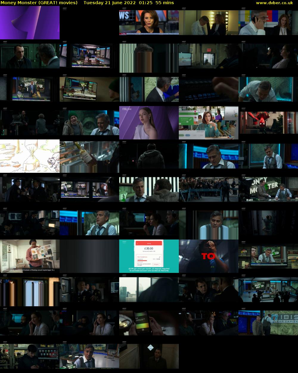Money Monster (GREAT! movies) Tuesday 21 June 2022 01:25 - 02:20