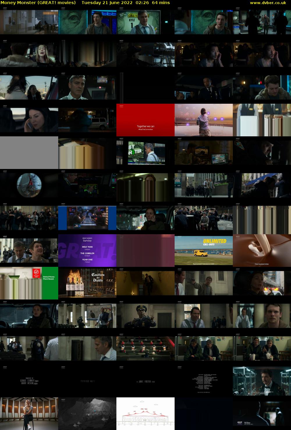 Money Monster (GREAT! movies) Tuesday 21 June 2022 02:26 - 03:30