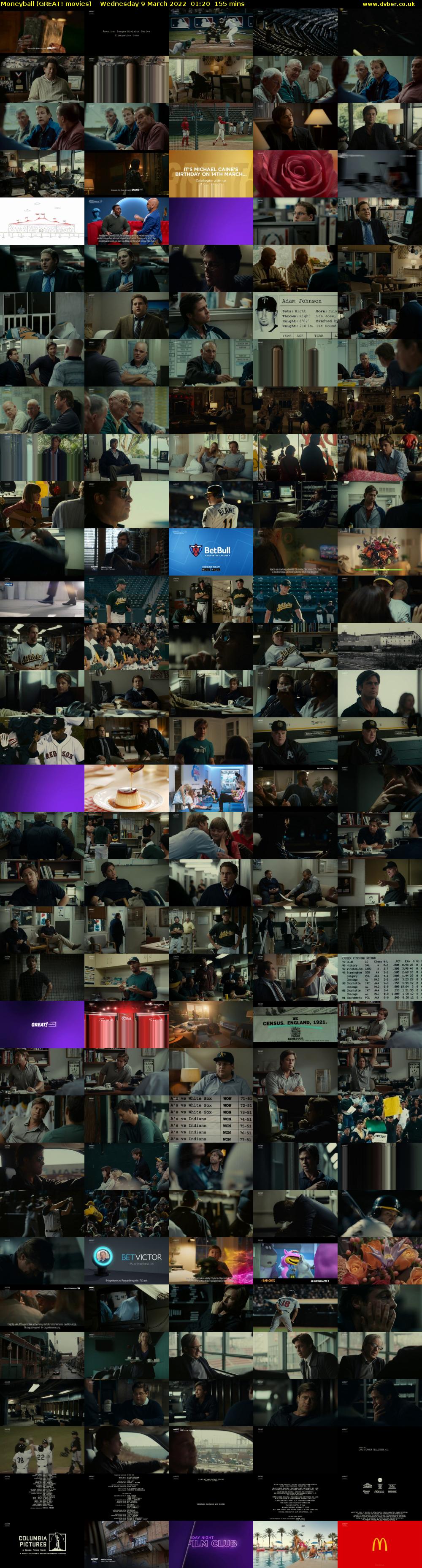 Moneyball (GREAT! movies) Wednesday 9 March 2022 01:20 - 03:55
