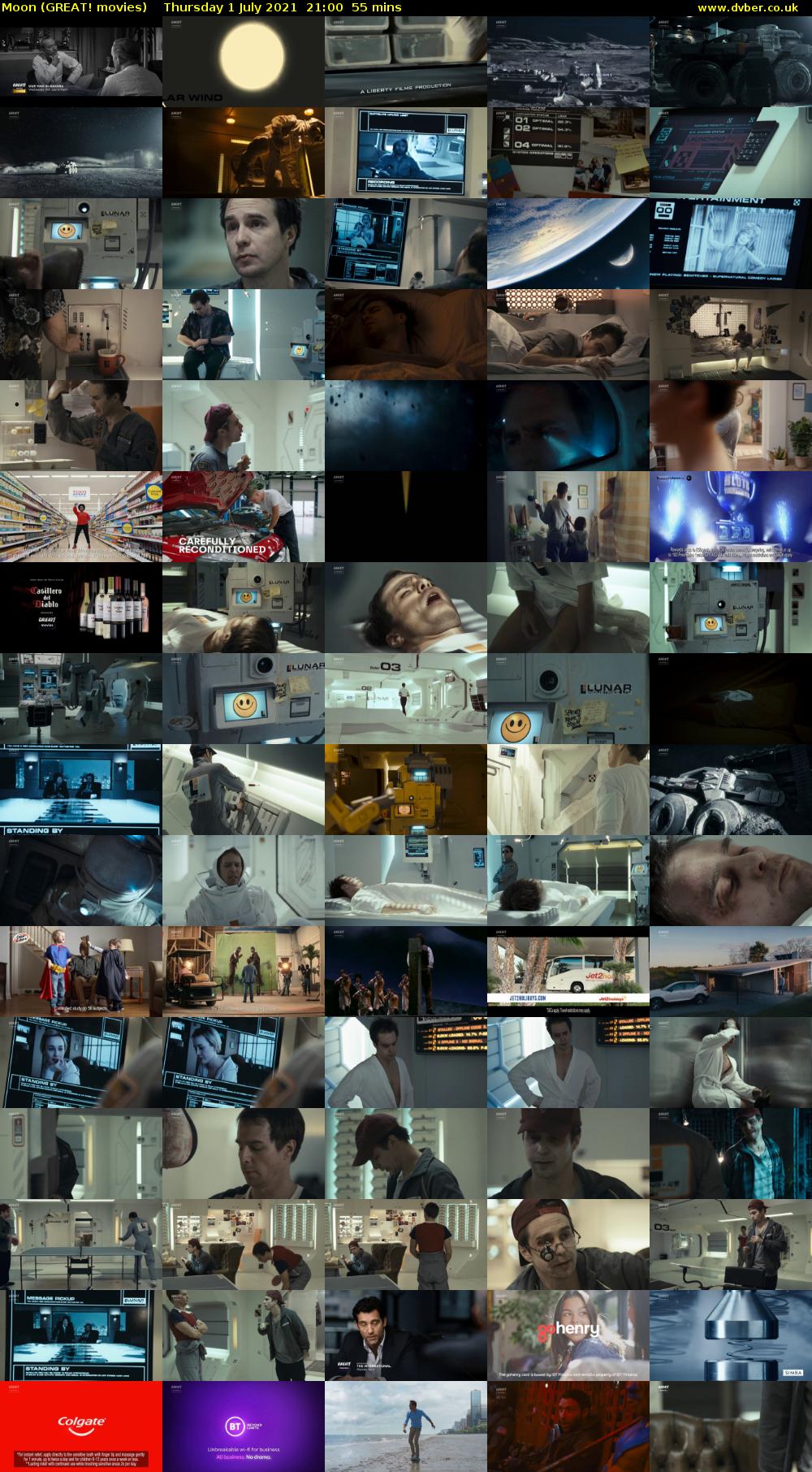 Moon (GREAT! movies) Thursday 1 July 2021 21:00 - 21:55