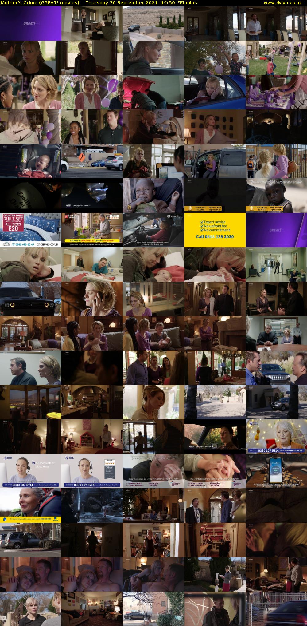 Mother's Crime (GREAT! movies) Thursday 30 September 2021 14:50 - 15:45