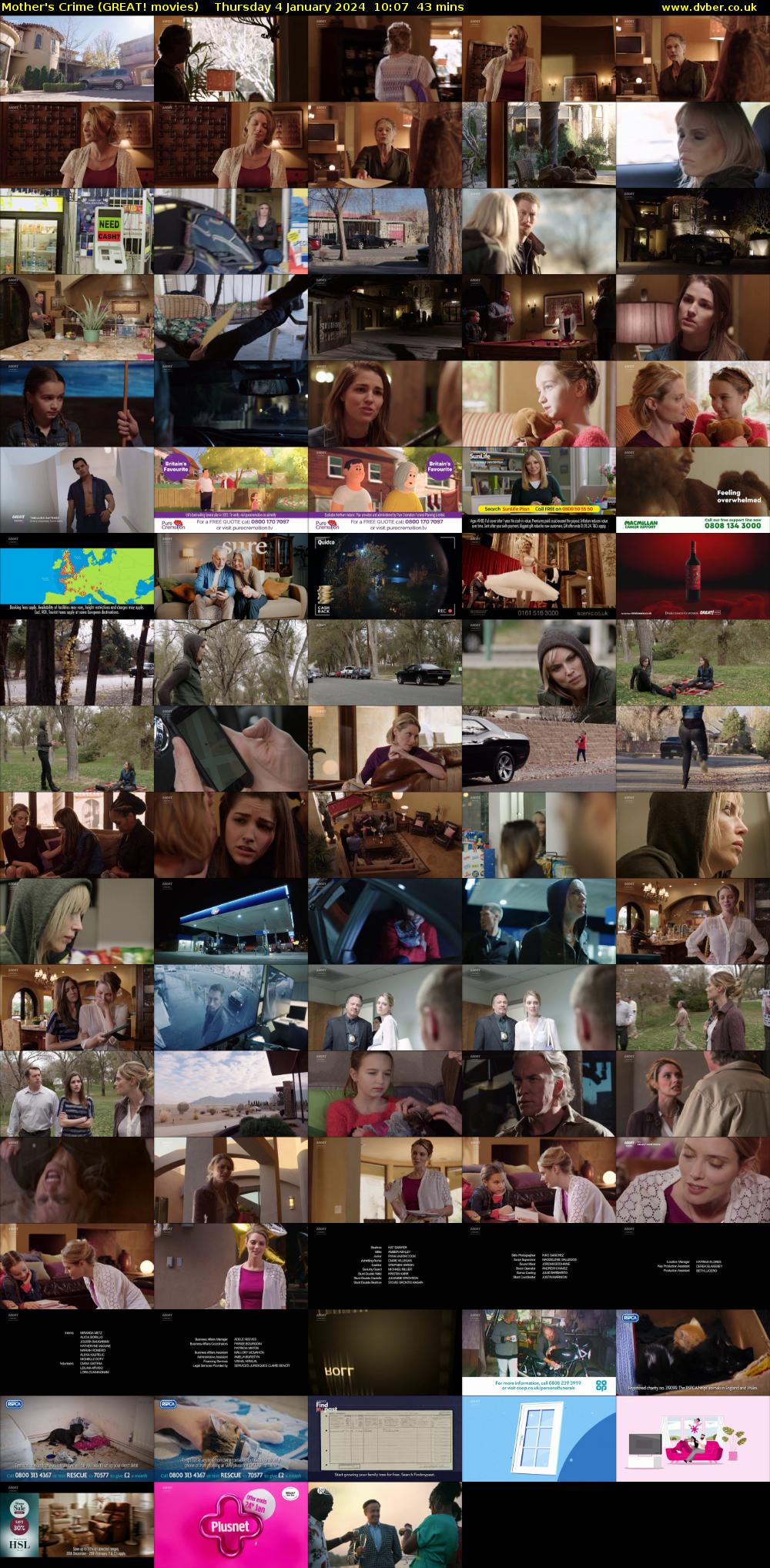 Mother's Crime (GREAT! movies) Thursday 4 January 2024 10:07 - 10:50
