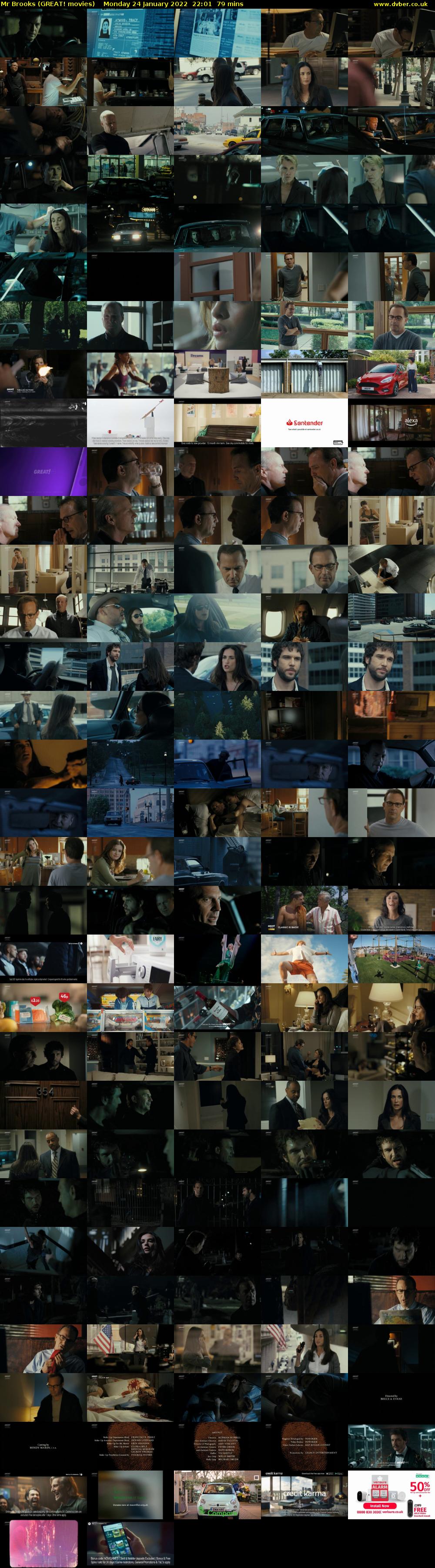 Mr Brooks (GREAT! movies) Monday 24 January 2022 22:01 - 23:20