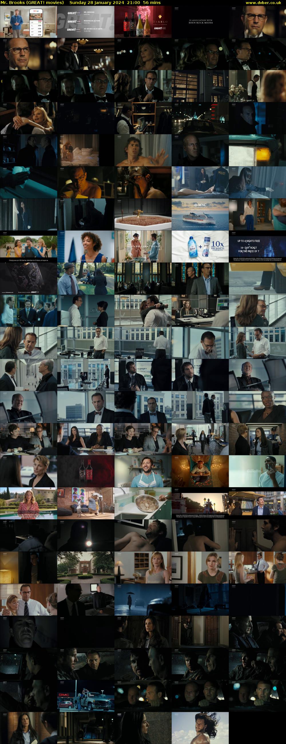 Mr. Brooks (GREAT! movies) Sunday 28 January 2024 21:00 - 21:56