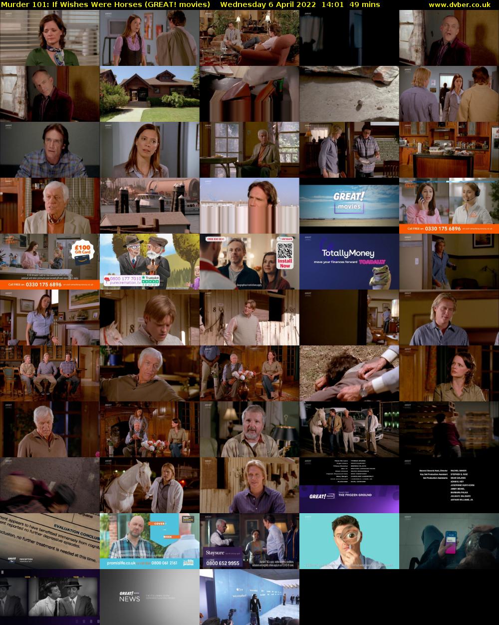 Murder 101: If Wishes Were Horses (GREAT! movies) Wednesday 6 April 2022 14:01 - 14:50