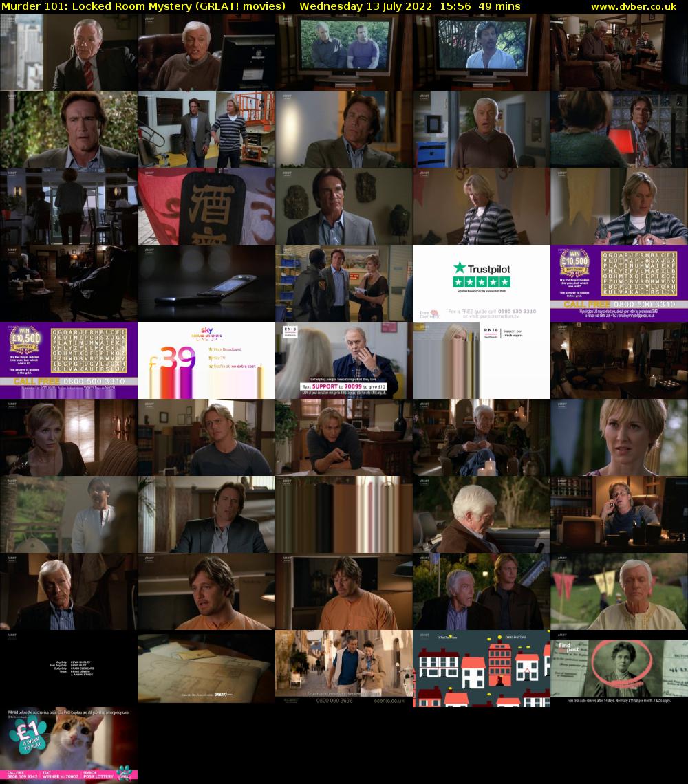 Murder 101: Locked Room Mystery (GREAT! movies) Wednesday 13 July 2022 15:56 - 16:45