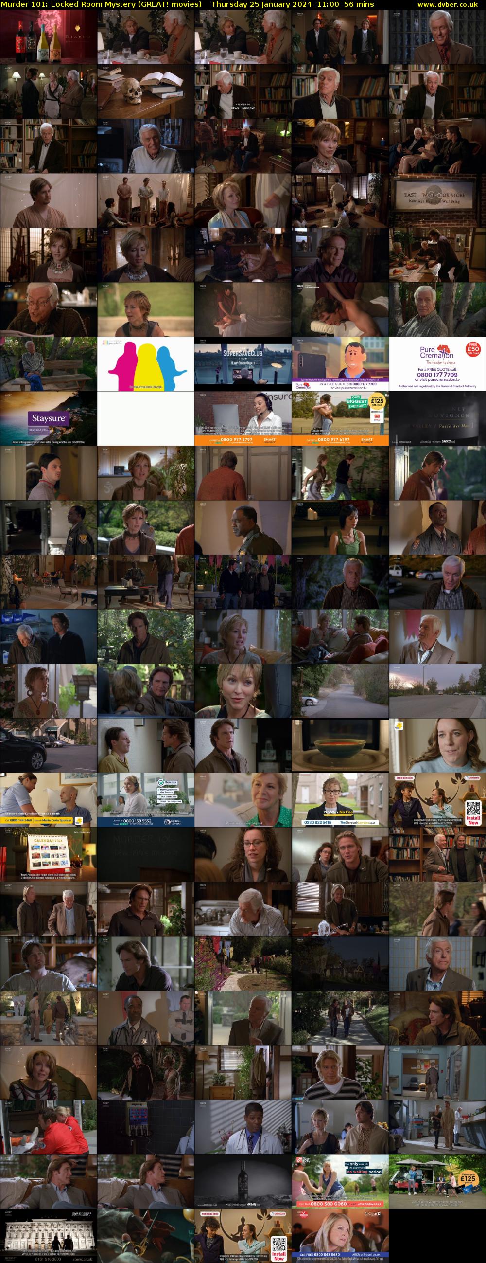 Murder 101: Locked Room Mystery (GREAT! movies) Thursday 25 January 2024 11:00 - 11:56