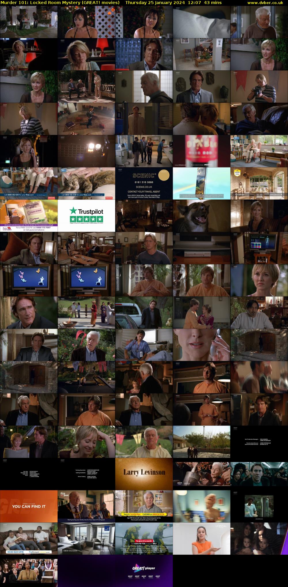 Murder 101: Locked Room Mystery (GREAT! movies) Thursday 25 January 2024 12:07 - 12:50
