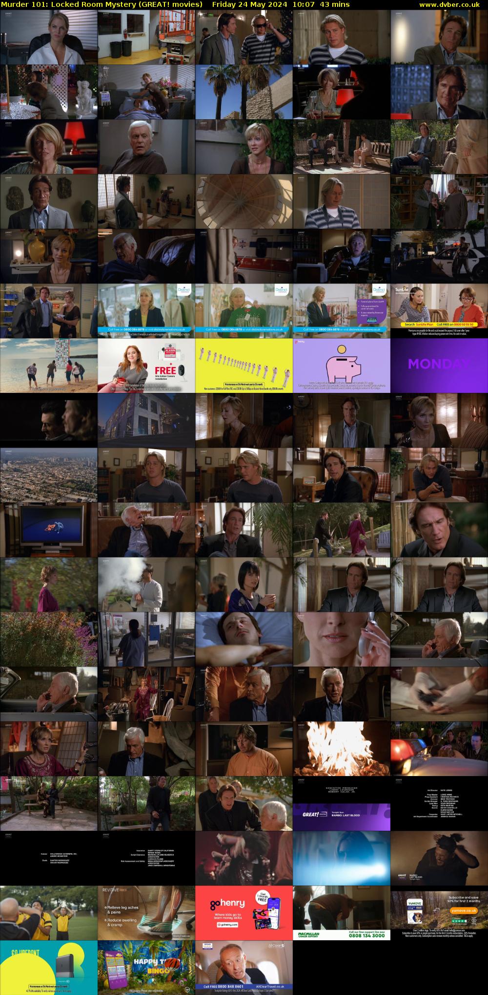 Murder 101: Locked Room Mystery (GREAT! movies) Friday 24 May 2024 10:07 - 10:50