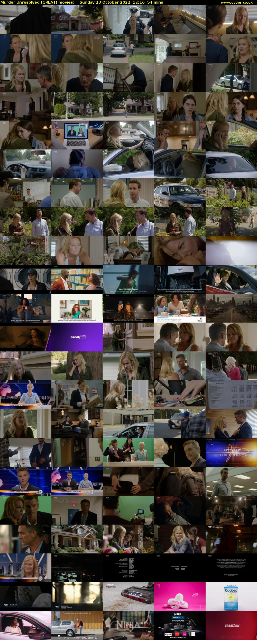Murder Unresolved (GREAT! movies) Sunday 23 October 2022 12:16 - 13:10