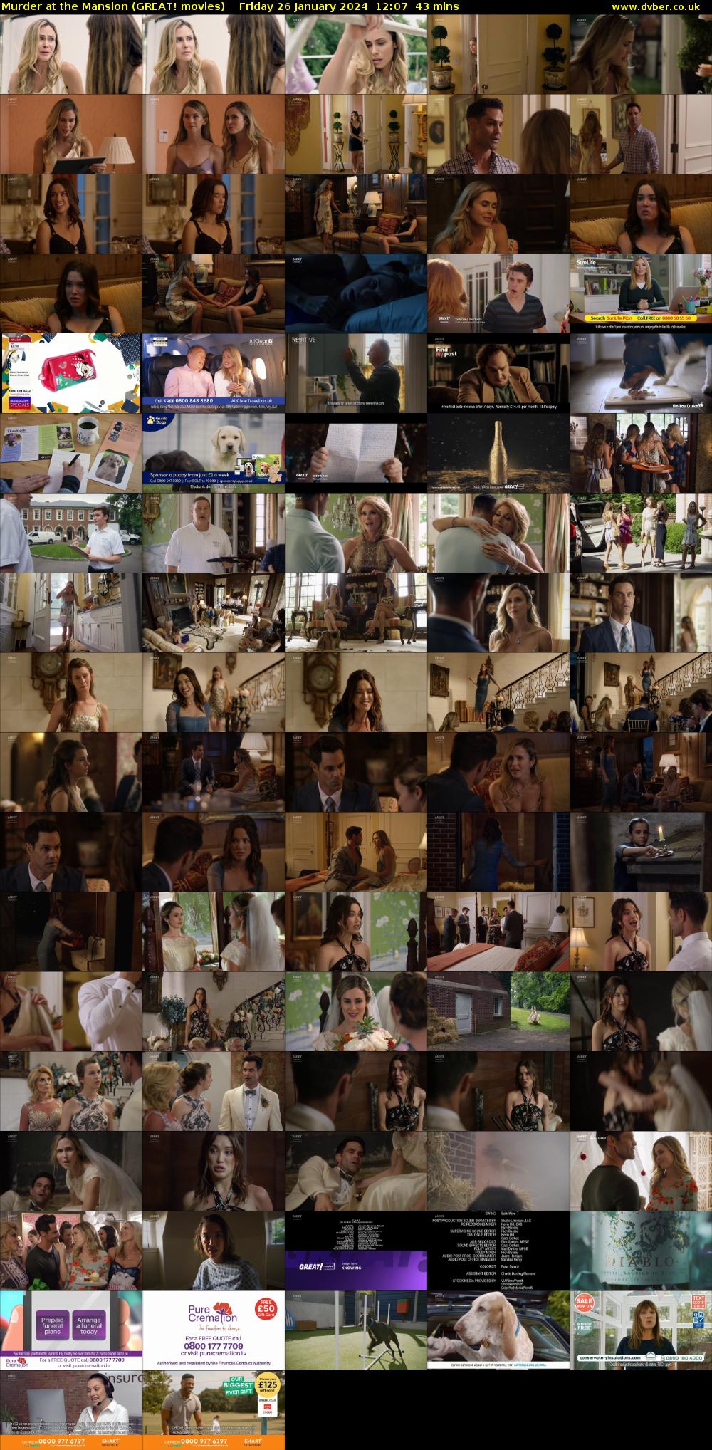 Murder at the Mansion (GREAT! movies) Friday 26 January 2024 12:07 - 12:50