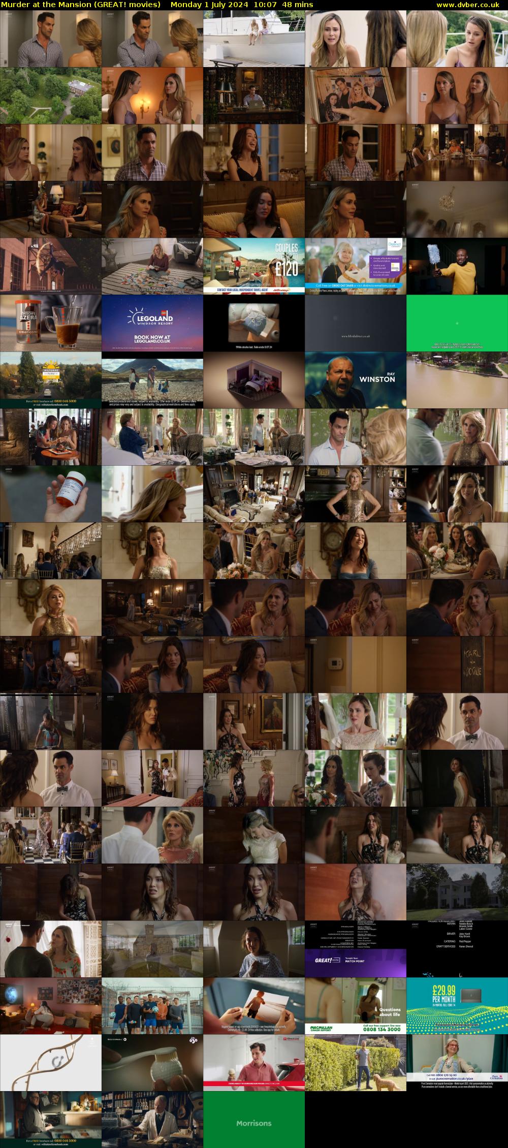 Murder at the Mansion (GREAT! movies) Monday 1 July 2024 10:07 - 10:55