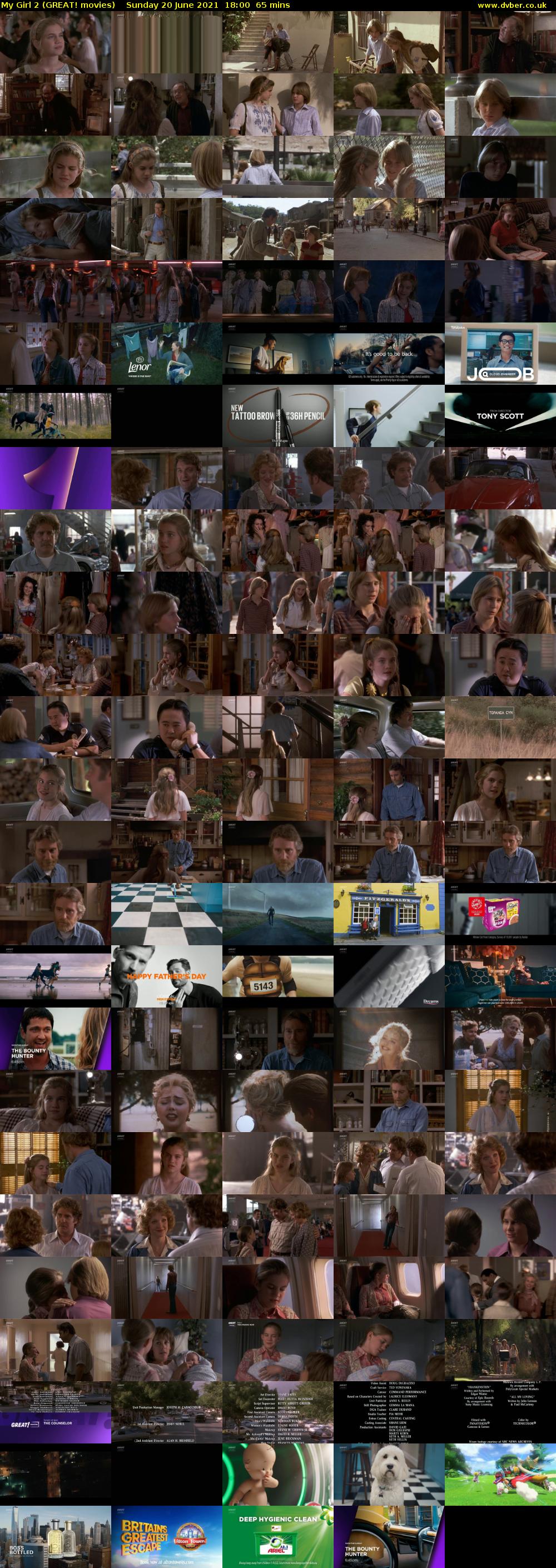 My Girl 2 (GREAT! movies) Sunday 20 June 2021 18:00 - 19:05