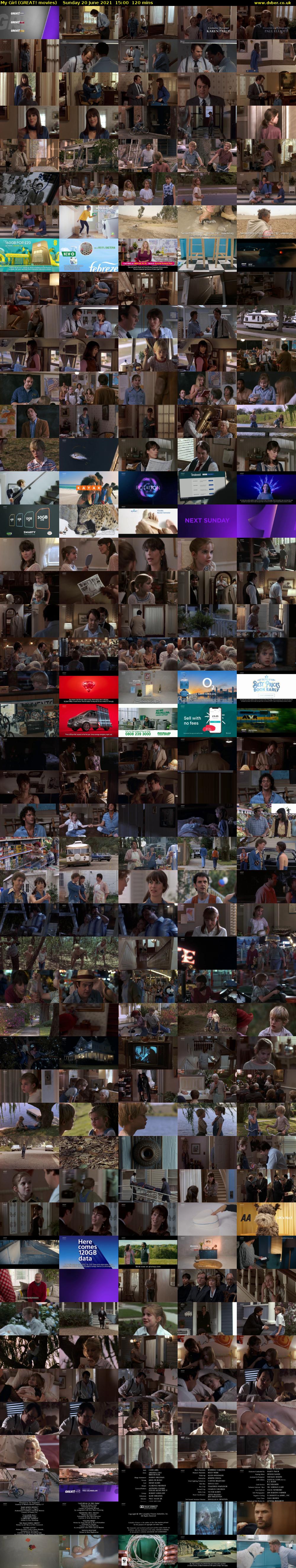 My Girl (GREAT! movies) Sunday 20 June 2021 15:00 - 17:00