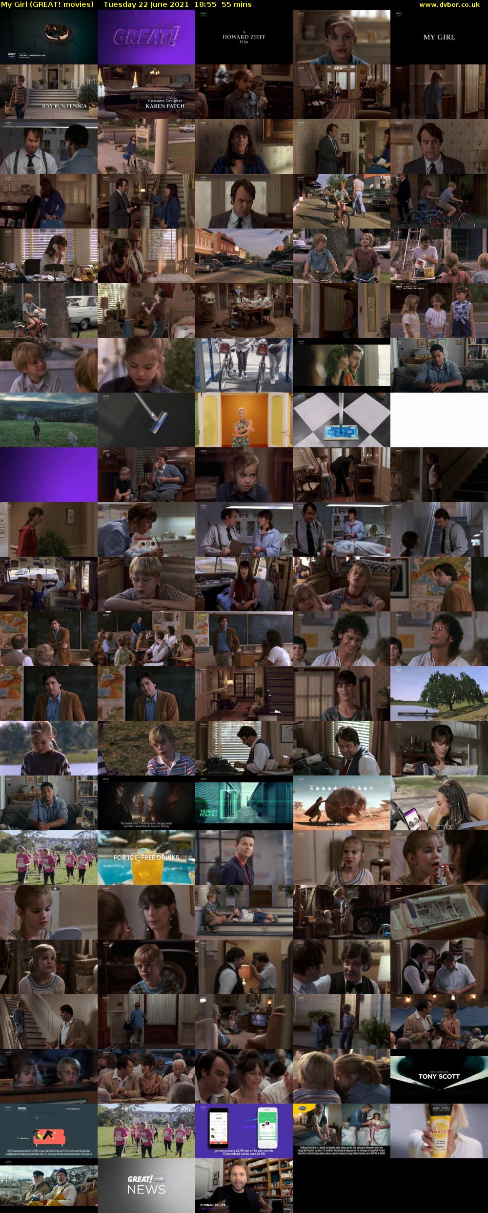 My Girl (GREAT! movies) Tuesday 22 June 2021 18:55 - 19:50