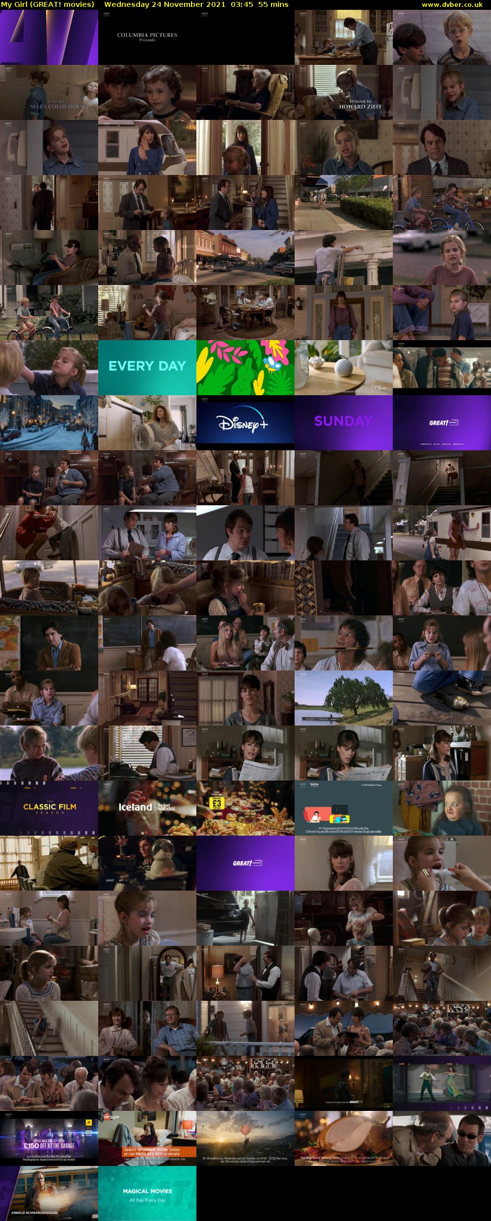 My Girl (GREAT! movies) Wednesday 24 November 2021 03:45 - 04:40